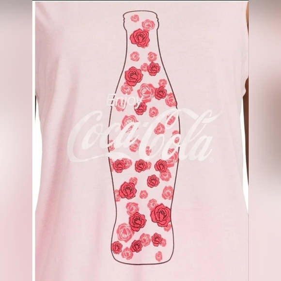 Coca Cola Women's  Tank Top, Shorts and Socks, 3-Piece Sleep Set Size S (4/6) - Picture 3 of 4